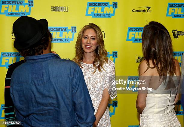 Actress Paten Hughes attends the premiere of "Long Nights Short Mornings" during the 2016 SXSW Music, Film + Interactive Festival at Alamo Lamar A on...