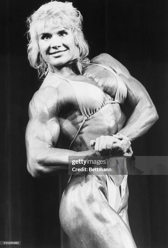 Cory Everson Flexing Her Muscles