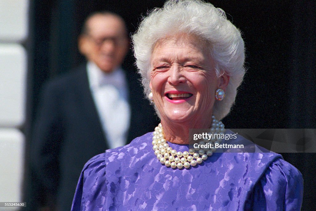 Portrait of Barbara Bush