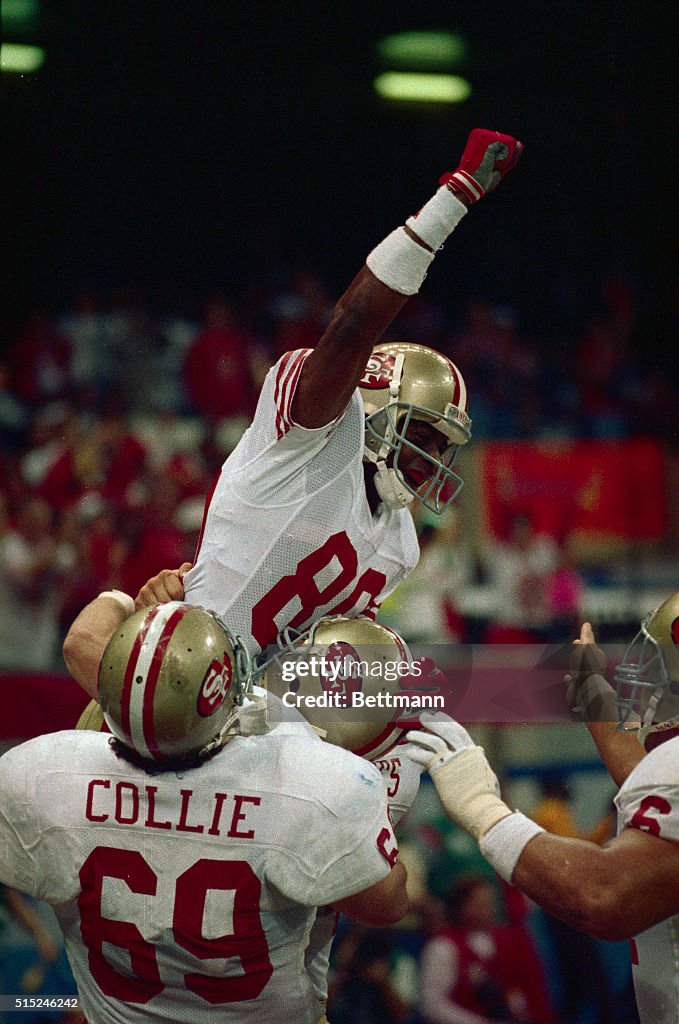 Jerry RiceCelebrating Super Bowl Victory