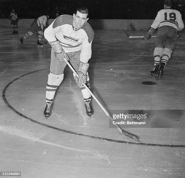 Montreal Canadiens' hockey player Maurice Richard.