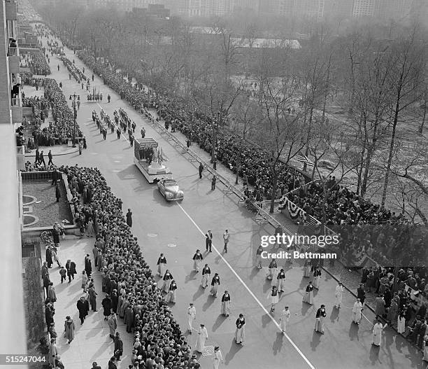 Greek Independence Day Parade. Pictured in the background is one of the 20 floats that participated in the parade celebrating the 130th anniversary...