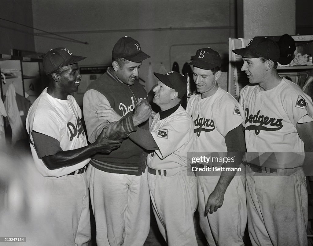 Dodgers Feeling Arm of Pitcher Don Newcombe