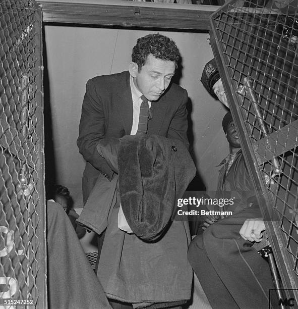 Norman Mailer Leaving Paddy Wagon