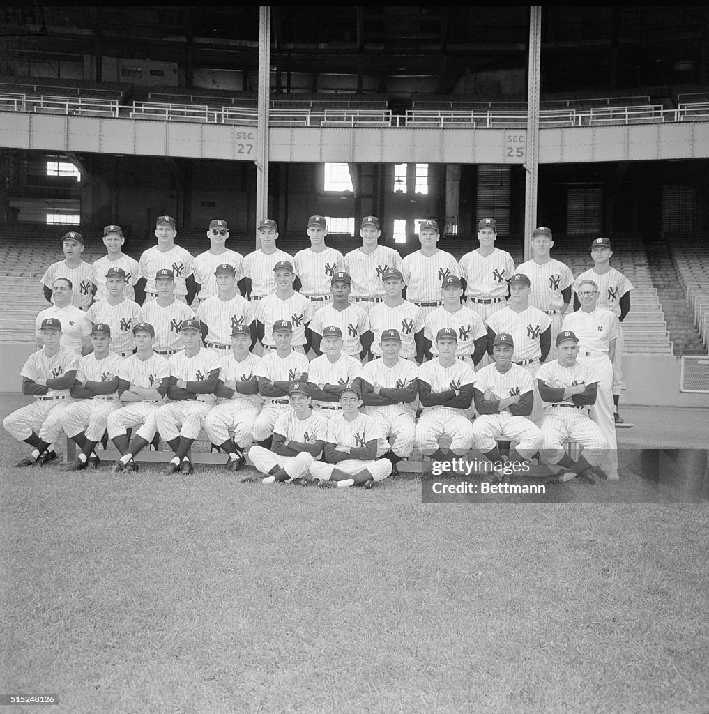 Yankees Posing for Team Portrait