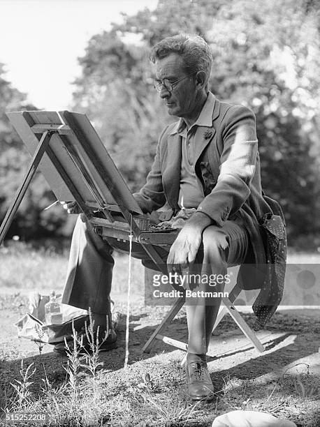 This is a portrait of the American illustrator James Montgomery Flagg, . He was an American painter and illustrator, known for the World War I...