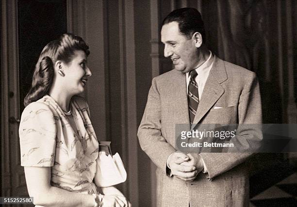 President of Argentina 1946-55. With his wife Evita.
