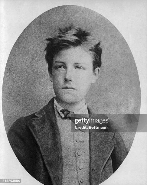 Head and shoulder portrait of Arthur Rimbaud. . French Poet. BPA2# 288