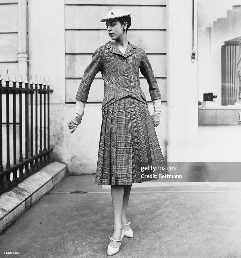 Woman Modeling a Christian Dior Jacketed Dress