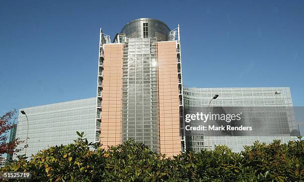 The Berlaymont building, the headquarters for the European Commission, is unveiled October 21, 2004 in Brussels, Belgium. Berlaymont, originally...