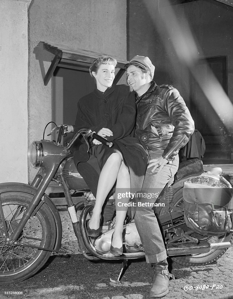 Marlon Brando and Jocelyn Brando