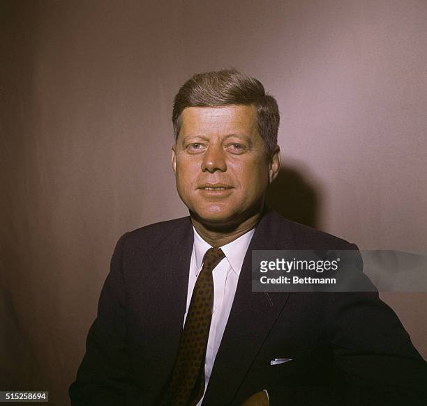 New York, NY: Close-ups, of John F. Kennedy during presidential campaign in New York.