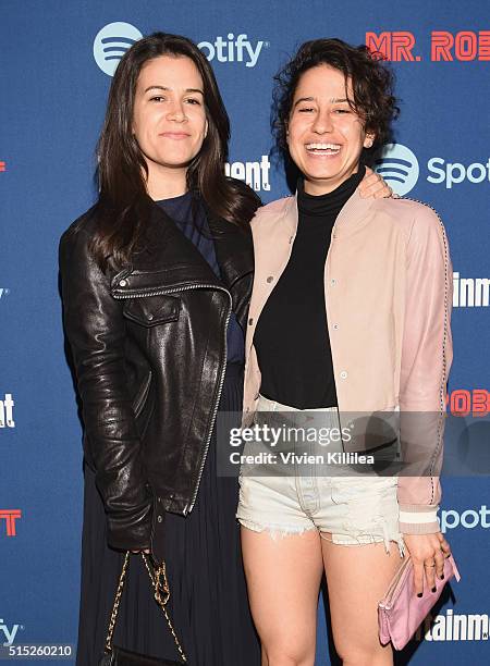 Actresses Abbi Jacobson and Ilana Glazer attend a dinner hosted by Entertainment Weekly celebrating Mr. Robot at the Spotify House in Austin, TX...