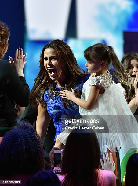 Actress Rosa Blasi in the audience during Nickelodeon's 2016 Kids' Choice Awards at The Forum on March 12, 2016 in Inglewood, California.