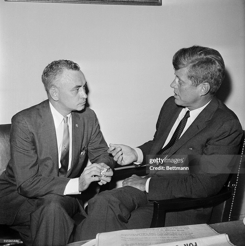 Senator Kennedy Meeting with Labor Leader