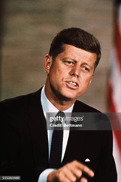 Senator John F. Kennedy Campaigning for President