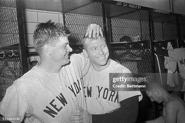 Big guns on the Yankee team, Bob Turley and Mickey Mantle won with 16-3 over the Pittsburgh Pirates in Game 2 of the 1960 World Series.