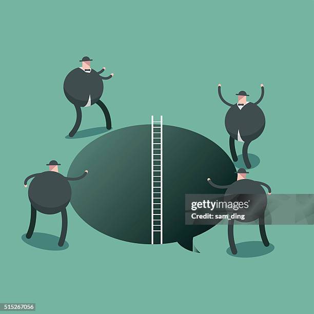 discussion - deep conversation stock illustrations