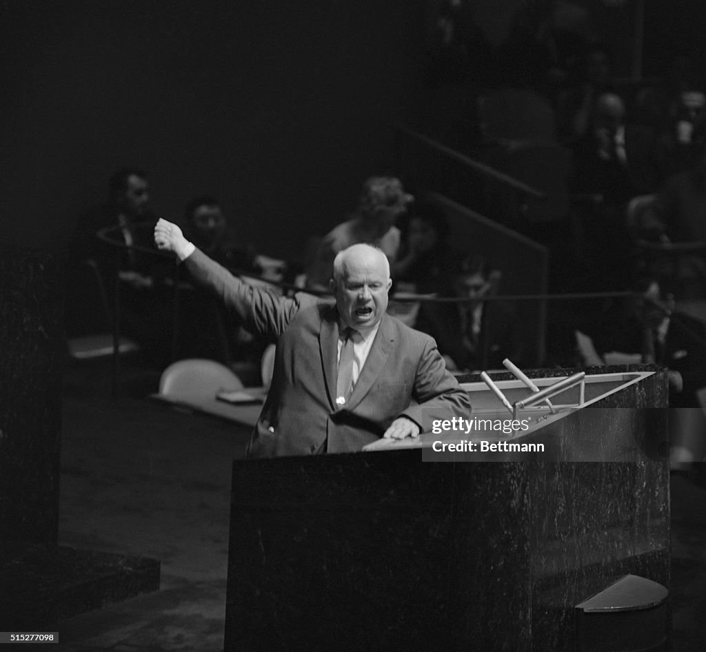 Khrushchev Speaking at United Nations