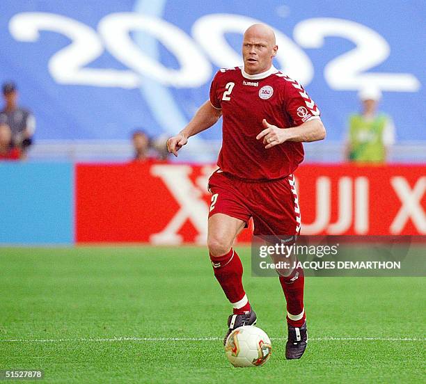 Danish midfielder Stig Toefting is seen in action in their Group A match against Senegal at the 2002 FIFA World Cup Korea/Japan in Daegu, 06 June...