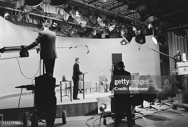 The presidential debate between Democratic nominee John F.Kennedy and Republican nominee Richard Nixon.