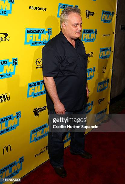 Actor Tommy Nohilly attends the premiere of "In the Valley of Violence" during the 2016 SXSW Music, Film + Interactive Festival at Stateside Theater...