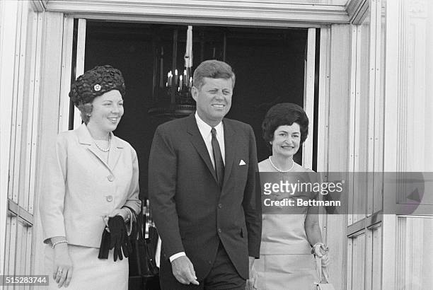 Princess lunches at the White House. Washington, D.C.: Princess Beatrix of the Netherlands was guest of honor at the White House luncheon today given...