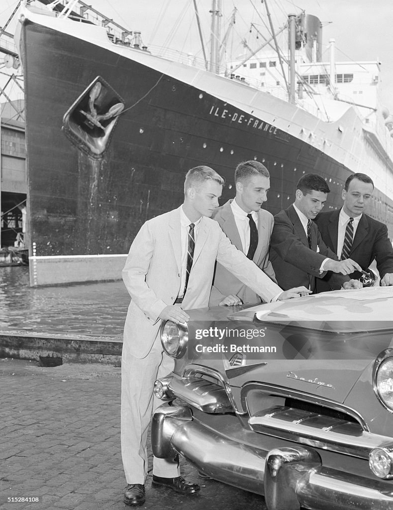 Yale Students Studying Station Wagon