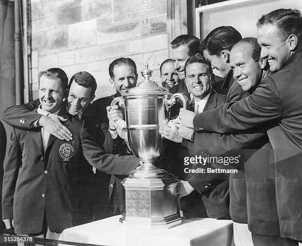 Won Walker Cup For United States-14th Time. St. Andrews, Scotland: The jubilant American golfers who won the walker cup for the United States for the...