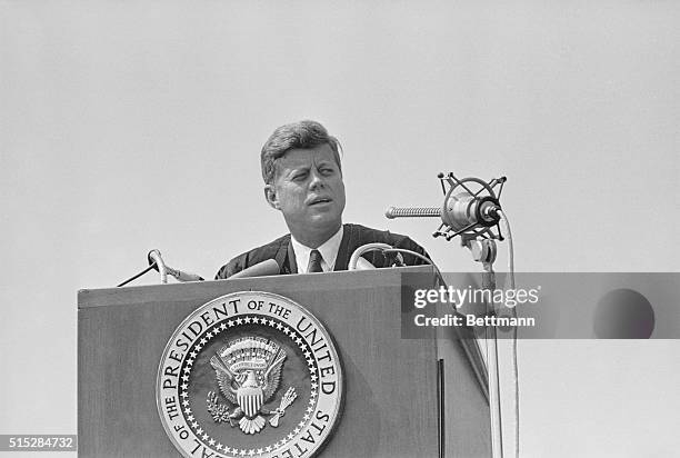 Pres. Kennedy announces today that the U.S. Will not hold any further nuclear tests in the atmosphere "so long as other states do not do so." He...