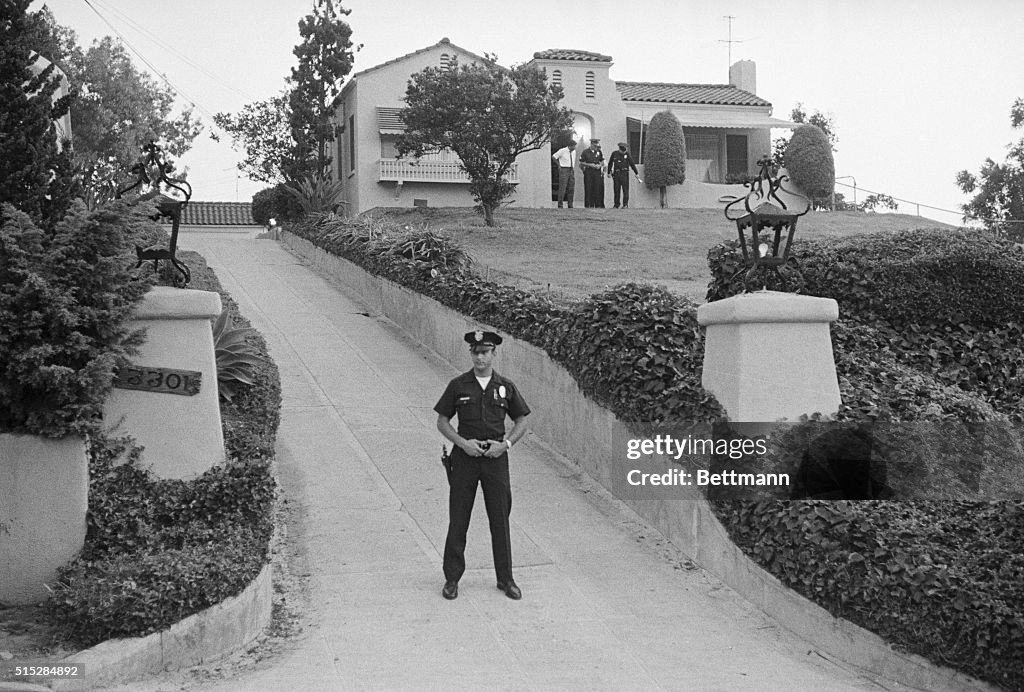 Police Guarding Murder Scene