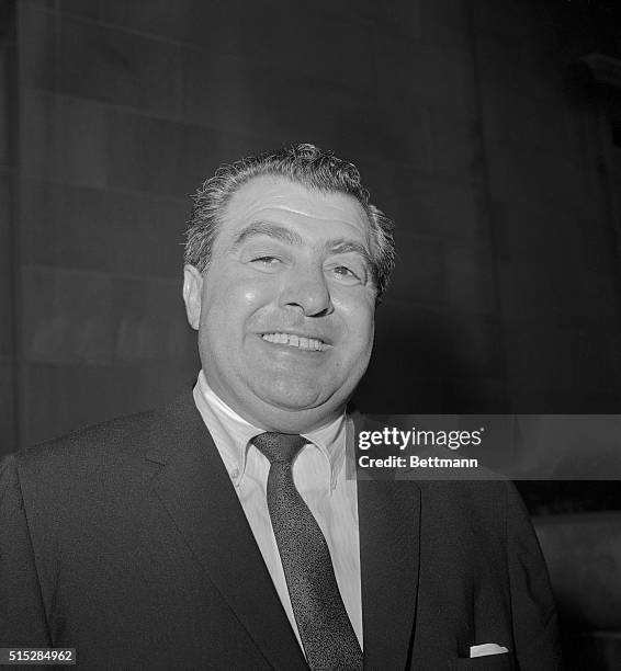 Anthony Provenzano, New Jersey teamster union official, smiles as he leaves Newark Federal Court here on 6/11 after he was found guilty by a Federal...