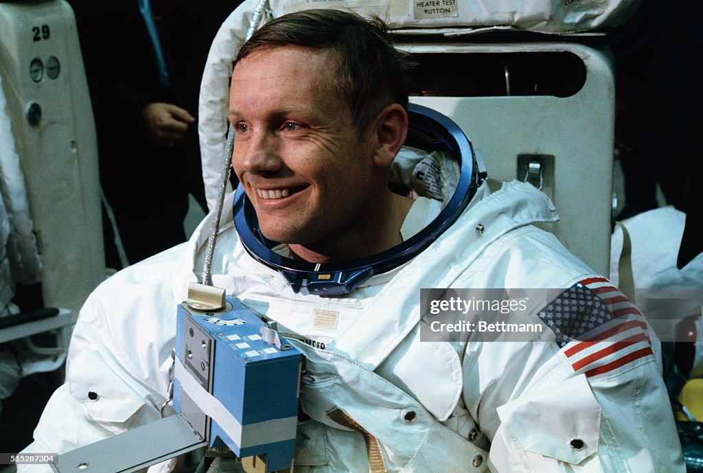 Neil Armstrong Training for Apollo 11 Mission