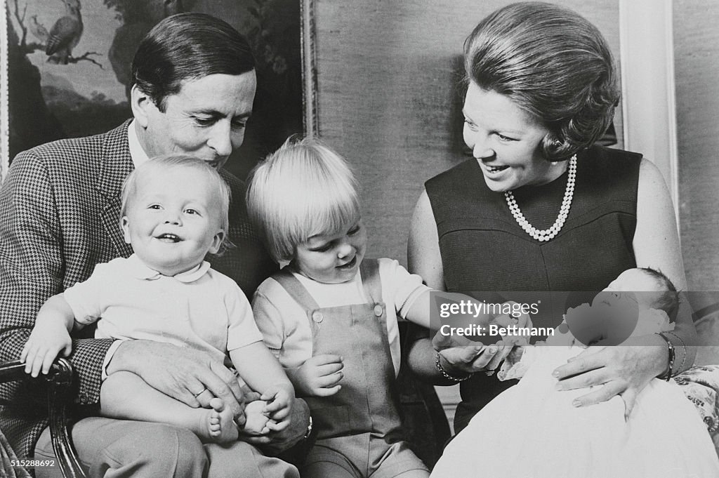 Princess Beatrix and Prince Claus with Their Offspring