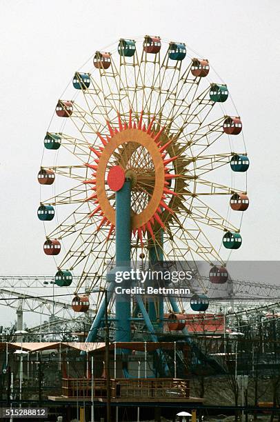 Osaka, Japan: View of giant Ferris Wheel under construction at Expo '70 in Osaka, Japan. This is the first World's Fair ever to be held in Asia and...