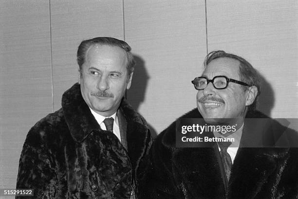 All decked out in a fur coat, playwright Tennessee Williams arrives at the Vivian Beaumont theater on opening night of the revival of his play,...