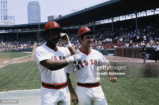 Boston, MA: Boston's two candidates for rookie of the year, Jim Rice and Fred Lynn, are one-two in the runs batted-in column of the American League...