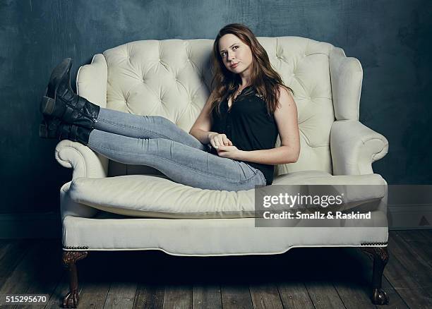 Actress Mary Nepi of 'Snatchers' is photographed in the Getty Images SXSW Portrait Studio powered by Samsung at the Samsung Studio on March 12, 2016...