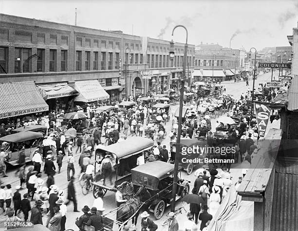Pueblo, CO: Union Avenue. Main Street of Pueblo, CO, photograph ca. 1910.