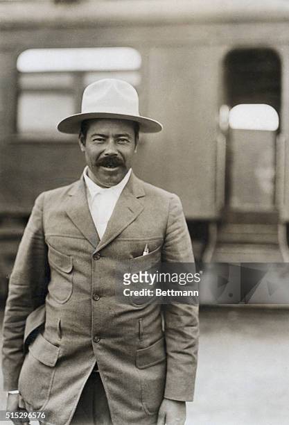 Pancho Villa , Mexican bandit and revolutionary leader. Undated photograph.