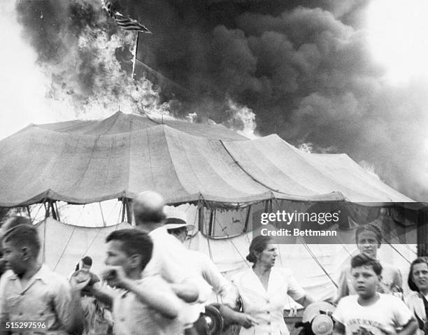 Hartford, CT- Their faces mirroring fear and the panic that sends them running for their lives from the holocaust, these people are shown against a...