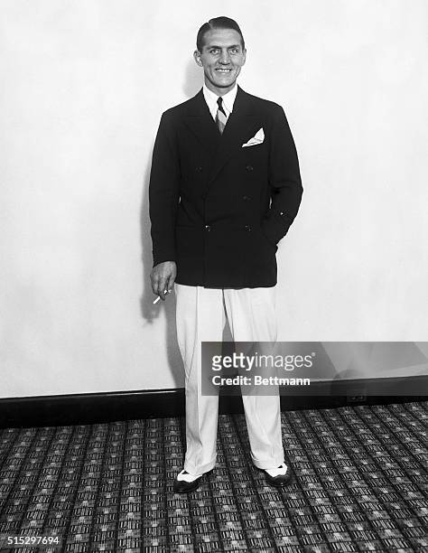 New York, NY- Georges Carpentier, former boxer, who was with Lita Grey Chaplin, former wife of Charlie Chaplin, when the couple were held up by four...