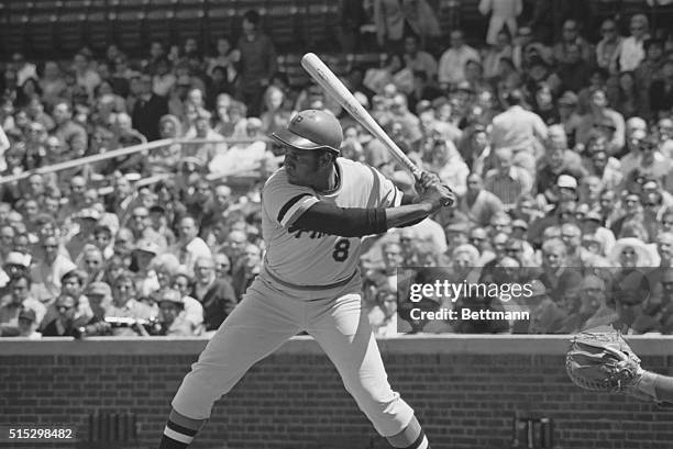 Chicago, Illinois-Pittsburgh pirates Willie Stargell batting in a game against the Chicago Cubs.