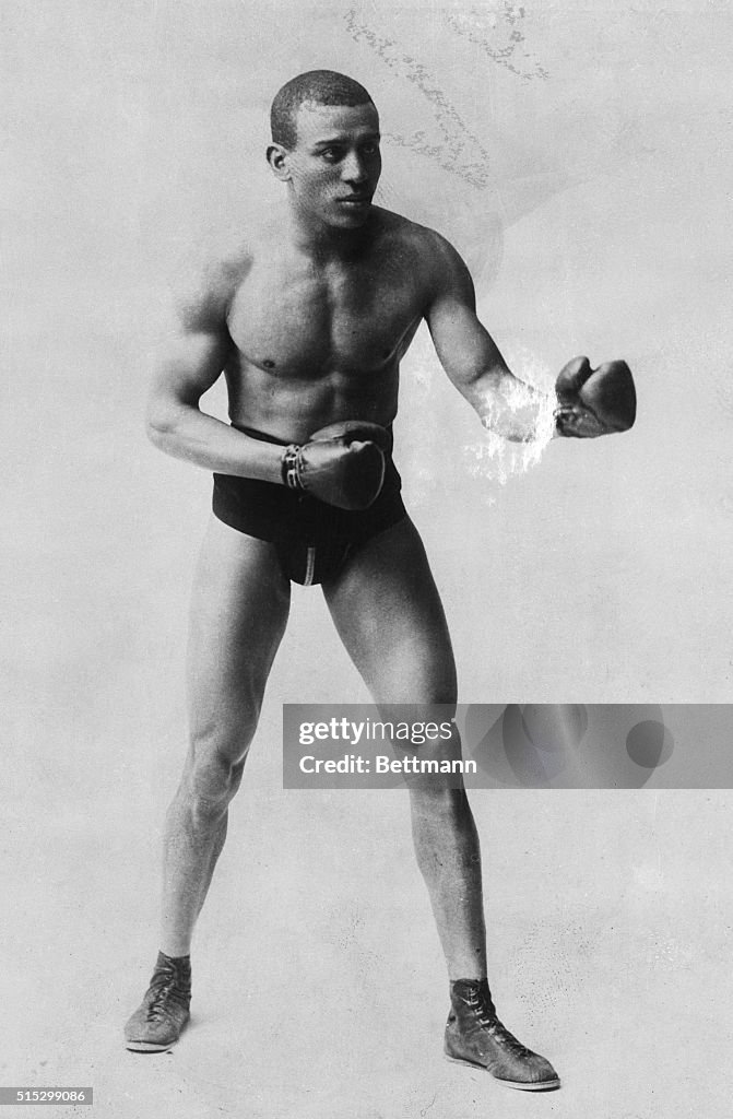 Joe Gans, old time boxer poses, filed 8/17/1922. News Photo - Getty Images