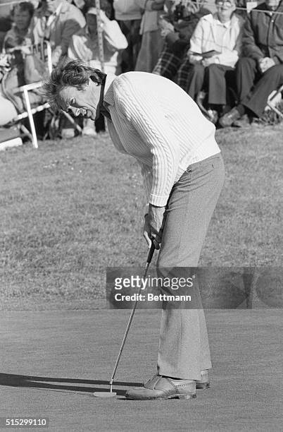 Pebble Beach, CA-: Actor Clint Eastwood does some serious shooting on the golf course too. He's in action here, at Cypress Point, during the Crosby...
