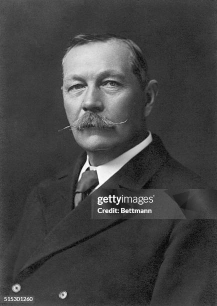 Head and shoulders portrait of Arthur Conan Doyle. Undated photograph.