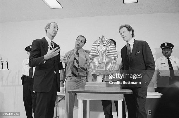 Washington, D.C.- Thomas Hoving, Director of the New York Museum of Art, J. Carter Brown, Director of the National Gallery of Art, right, and Ibrahim...