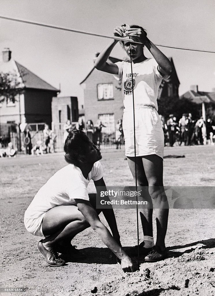 Emma Reed and Alice Coachman Practice
