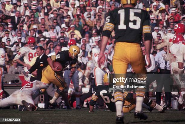 Los Angeles, California- General view of the action during the third quarter of the Super Bowl game at the Memorial Coliseum, January 15th, where the...