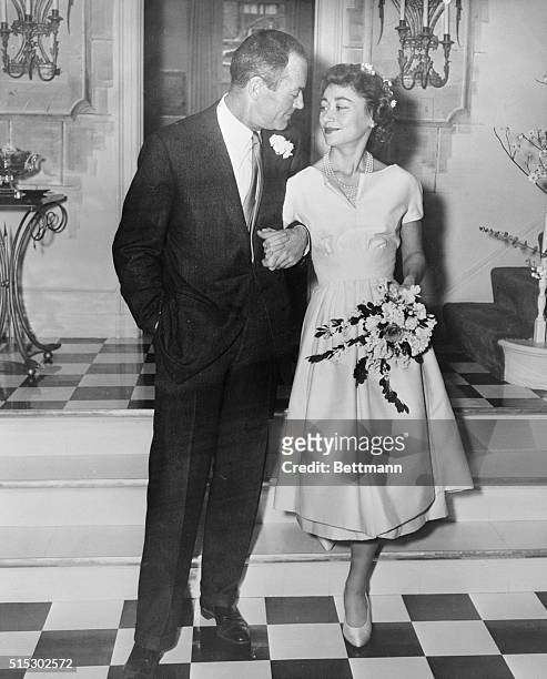 New York, NY- Actor Henry Fonda and Italian Baroness Adela Franchetti of Venice, have eyes only for each other following their marriage at the...